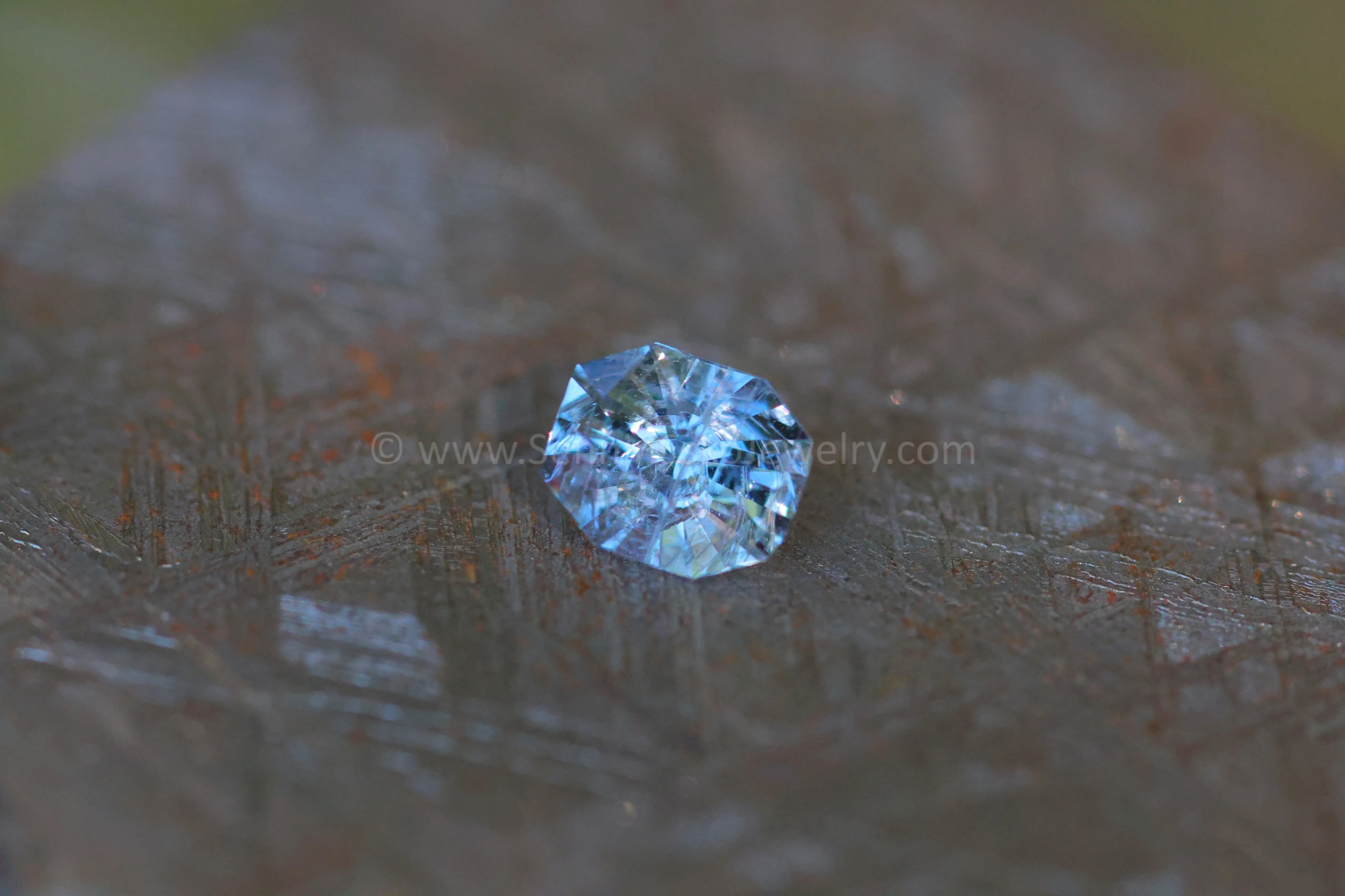 0.98ct Blue/Lilac & Gray Umba Sapphire Octagon, 6.2x5.1mm