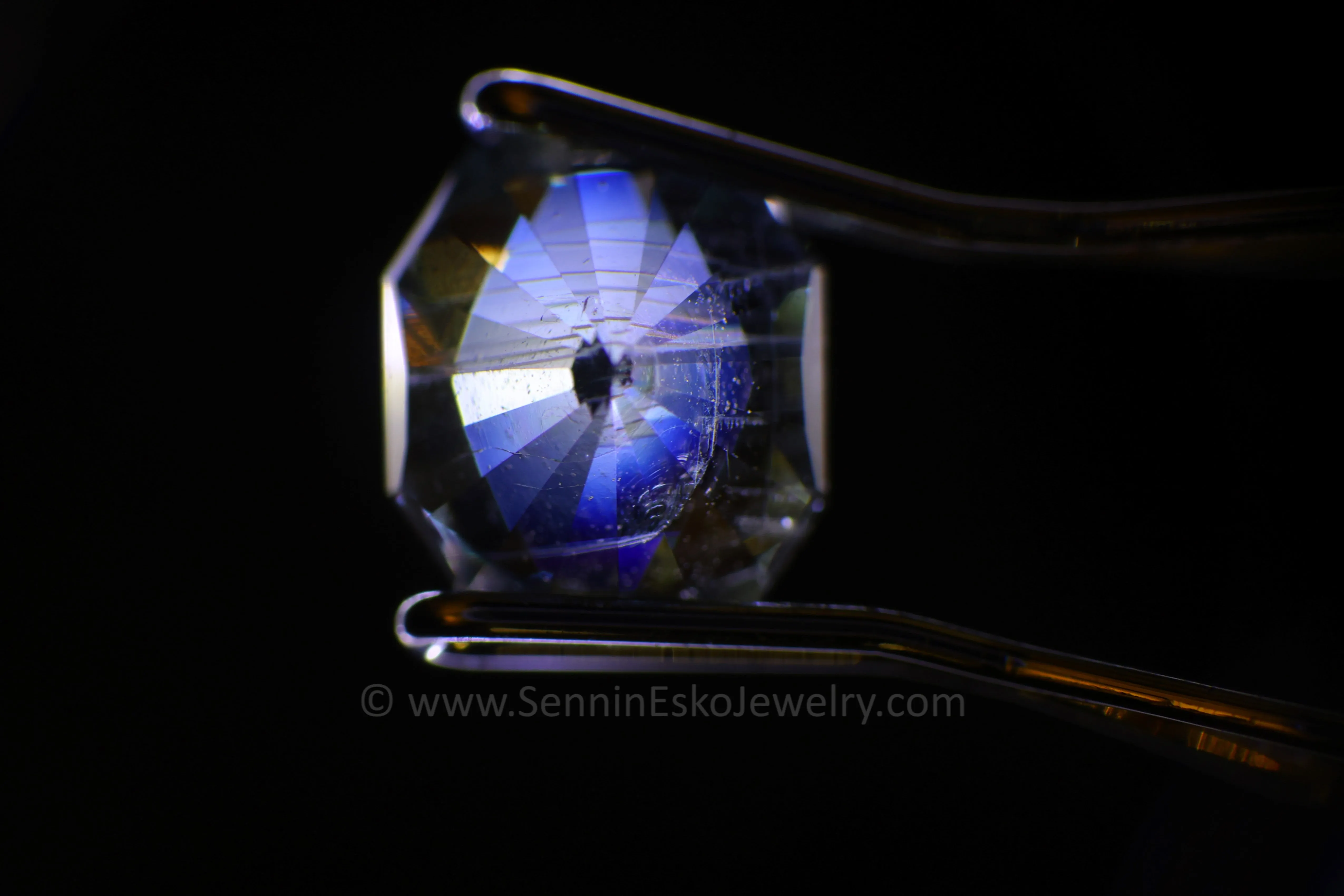 0.98ct Blue/Lilac & Gray Umba Sapphire Octagon, 6.2x5.1mm