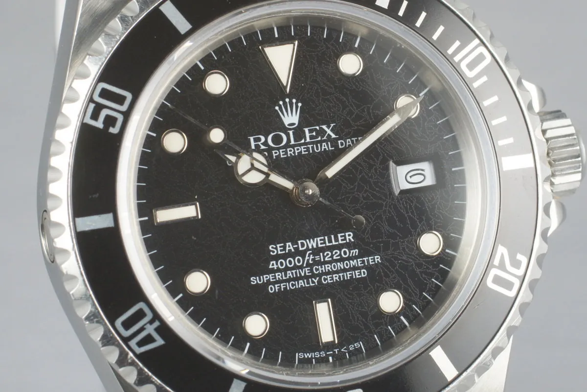 1989 Rolex Sea Dweller 16600 with Box and Papers