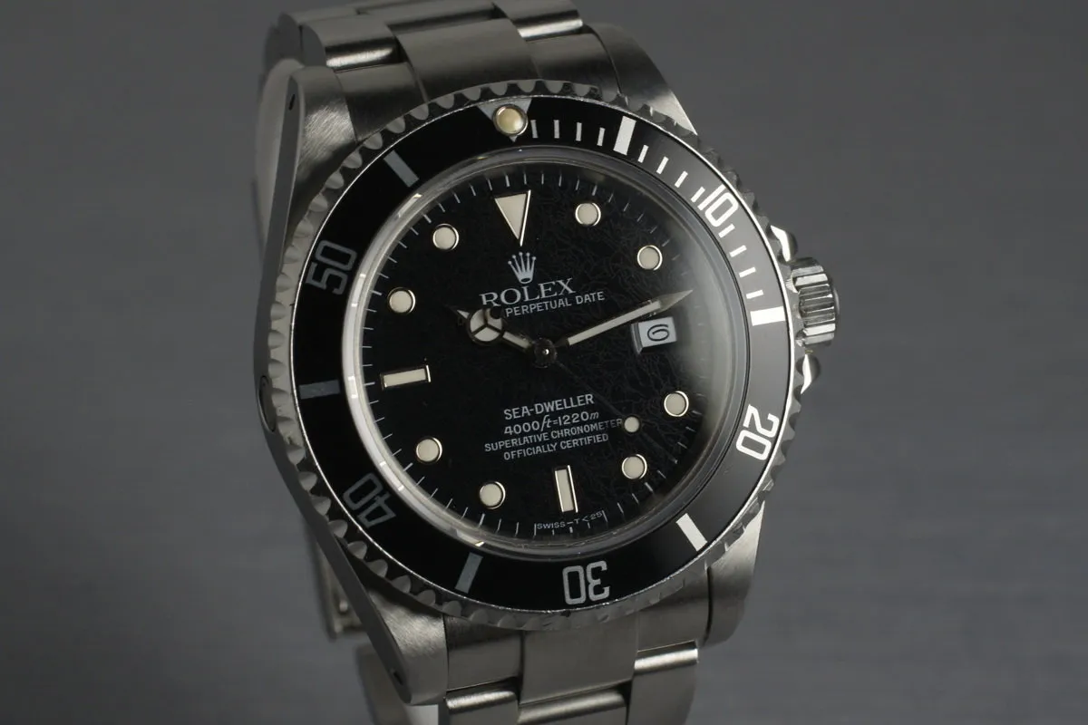 1989 Rolex Sea Dweller 16600 with Box and Papers