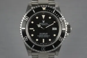 1989 Rolex Sea Dweller 16600 with Box and Papers