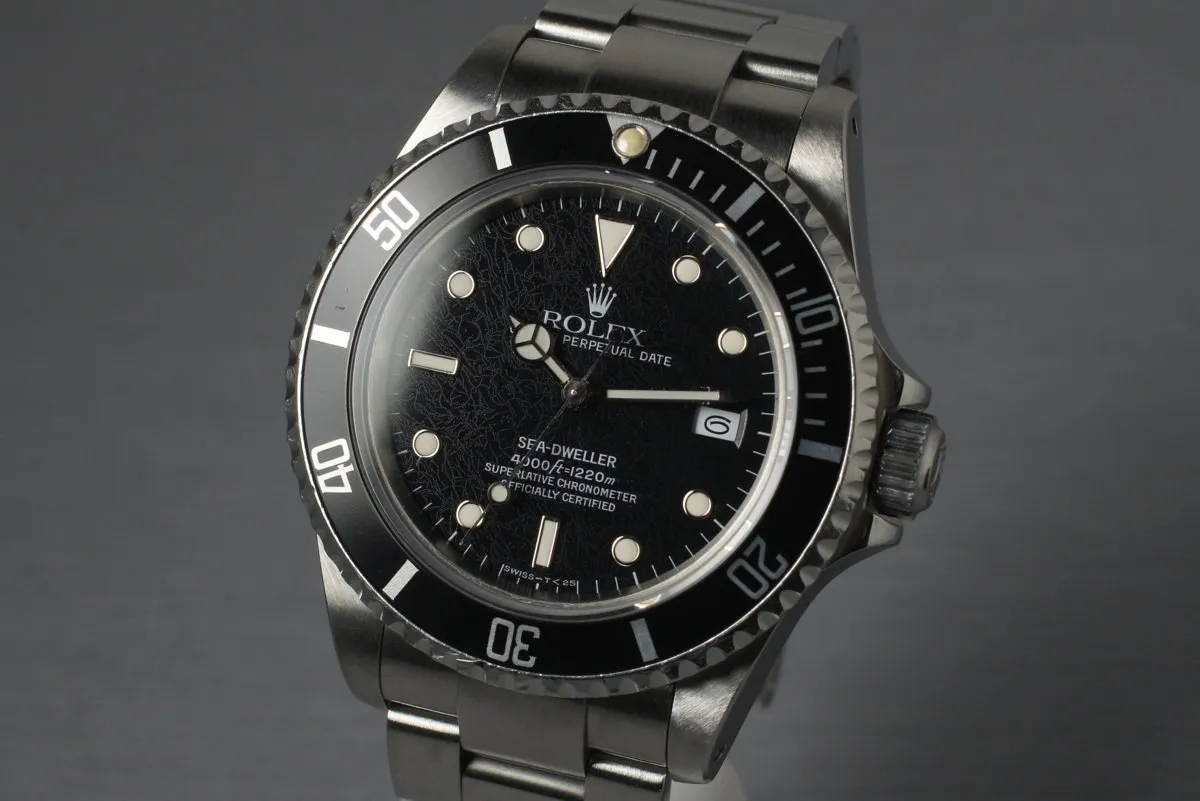 1989 Rolex Sea Dweller 16600 with Box and Papers