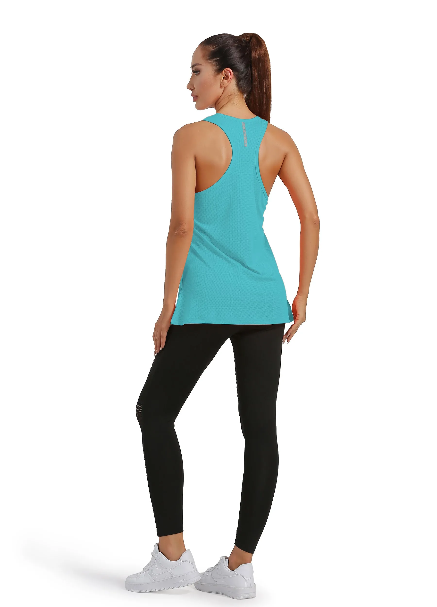 4POSE Women's Racerback Stretch Sleeveless Sport Tank Top(Clearance)