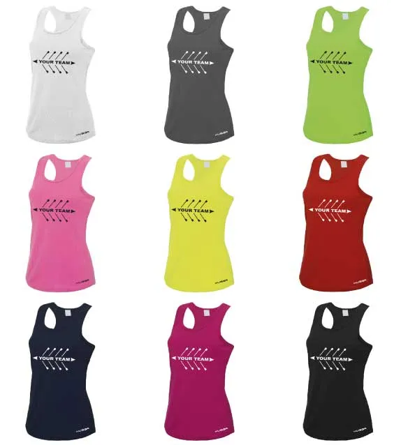 ADD YOUR TEAM NAME PRINTED WOMENS COOL VEST