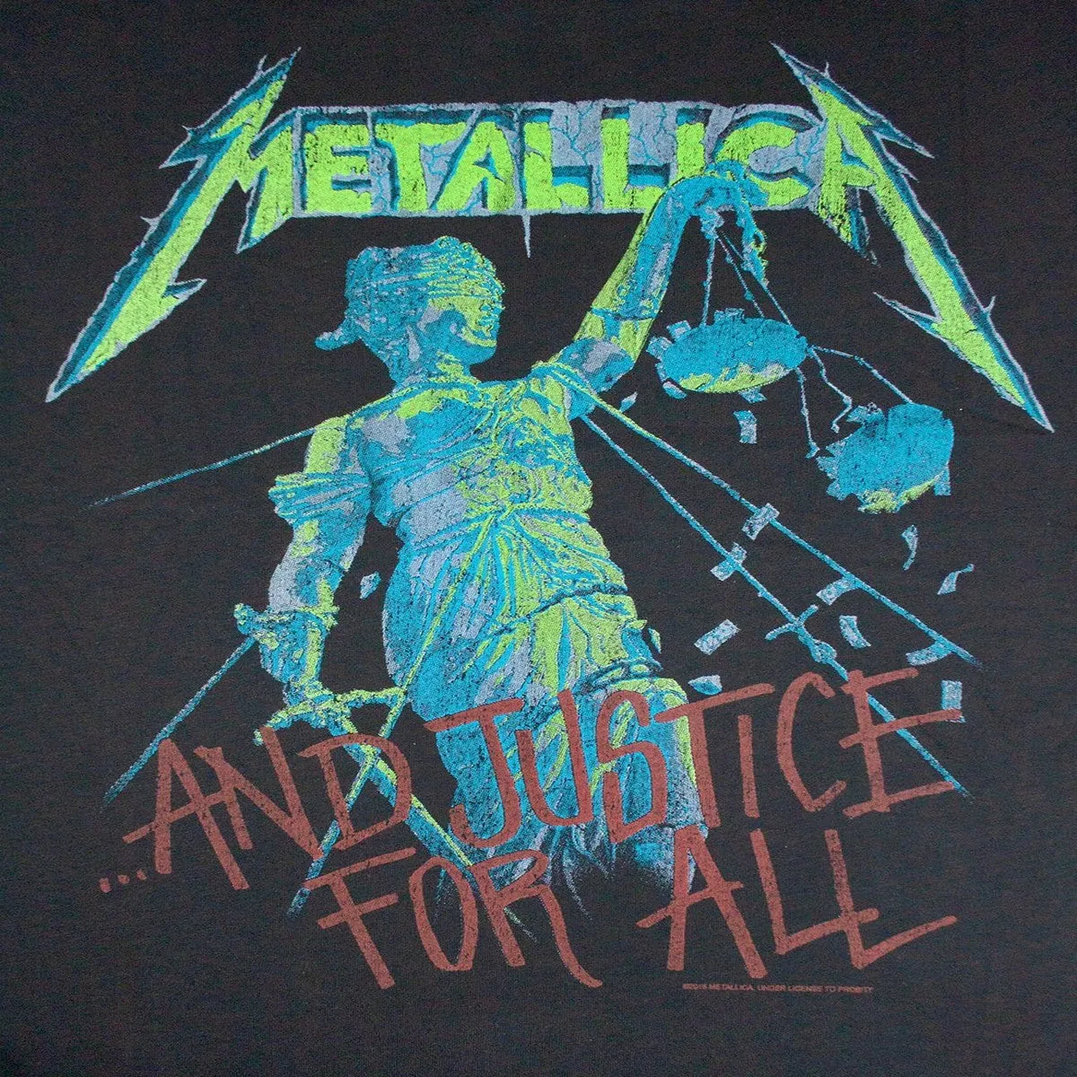 Amplified Mens Justice For All Metallica Sleeveless T-Shirt