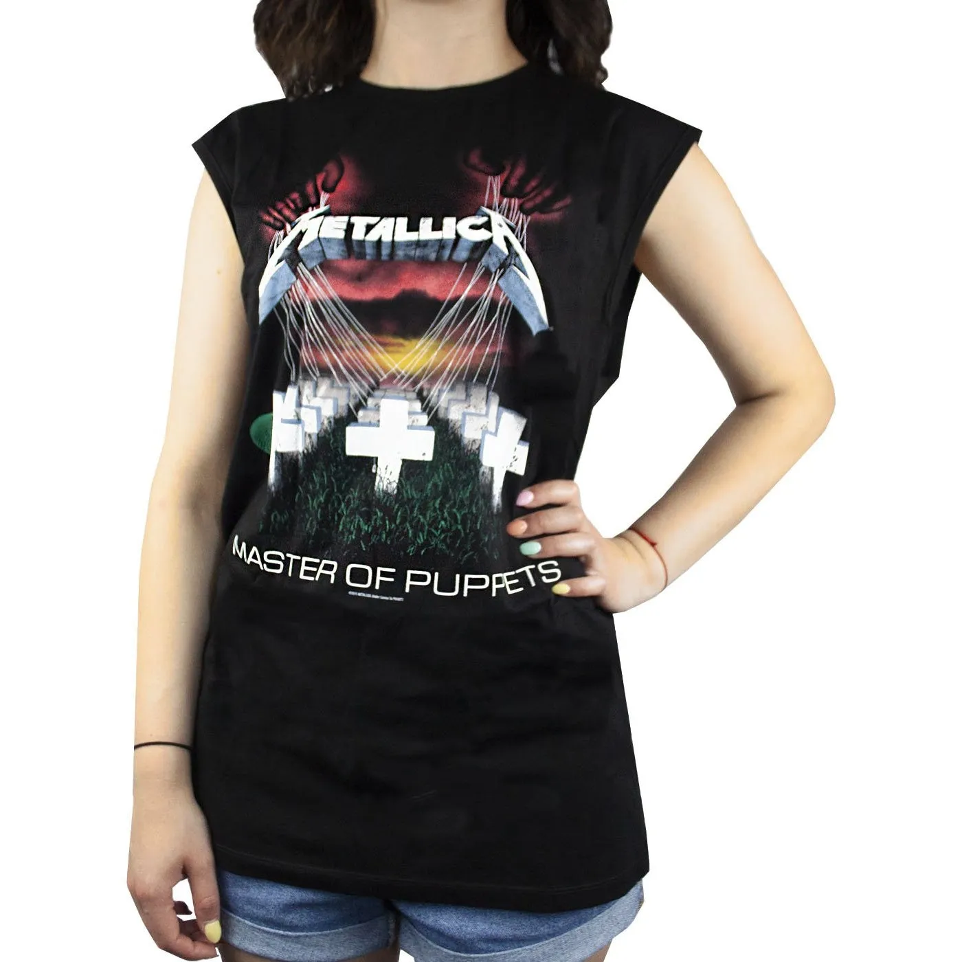 Amplified Womens/Ladies Metallica Master Of Puppets Sleeveless T-Shirt