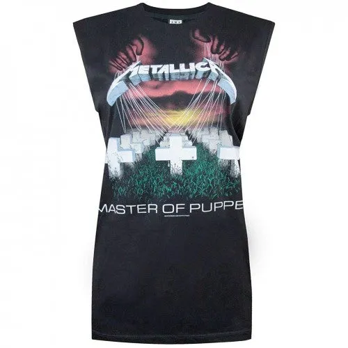 Amplified Womens/Ladies Metallica Master Of Puppets Sleeveless T-Shirt