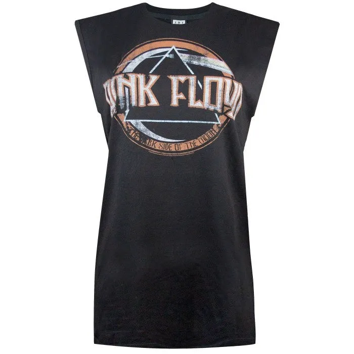 Amplified Womens/Ladies Pink Floyd On The Run Sleeveless T-Shirt