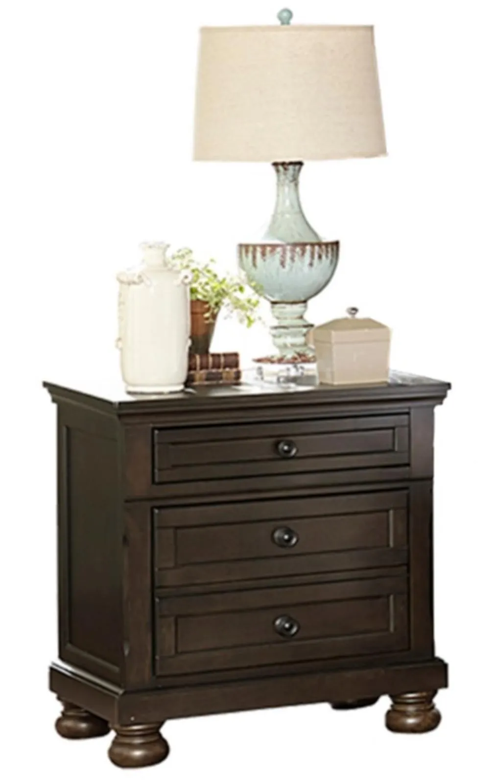 Begonia Nightstand in Gray 1718GY-4