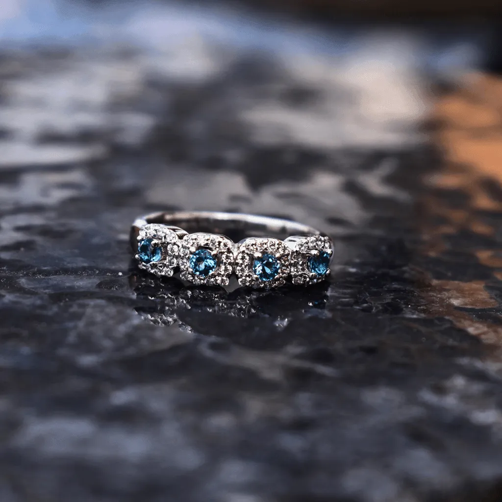 Blue Nile - Topaz Eternity Band