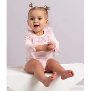 Caramelo Kids - Pink lace body suit, 03417