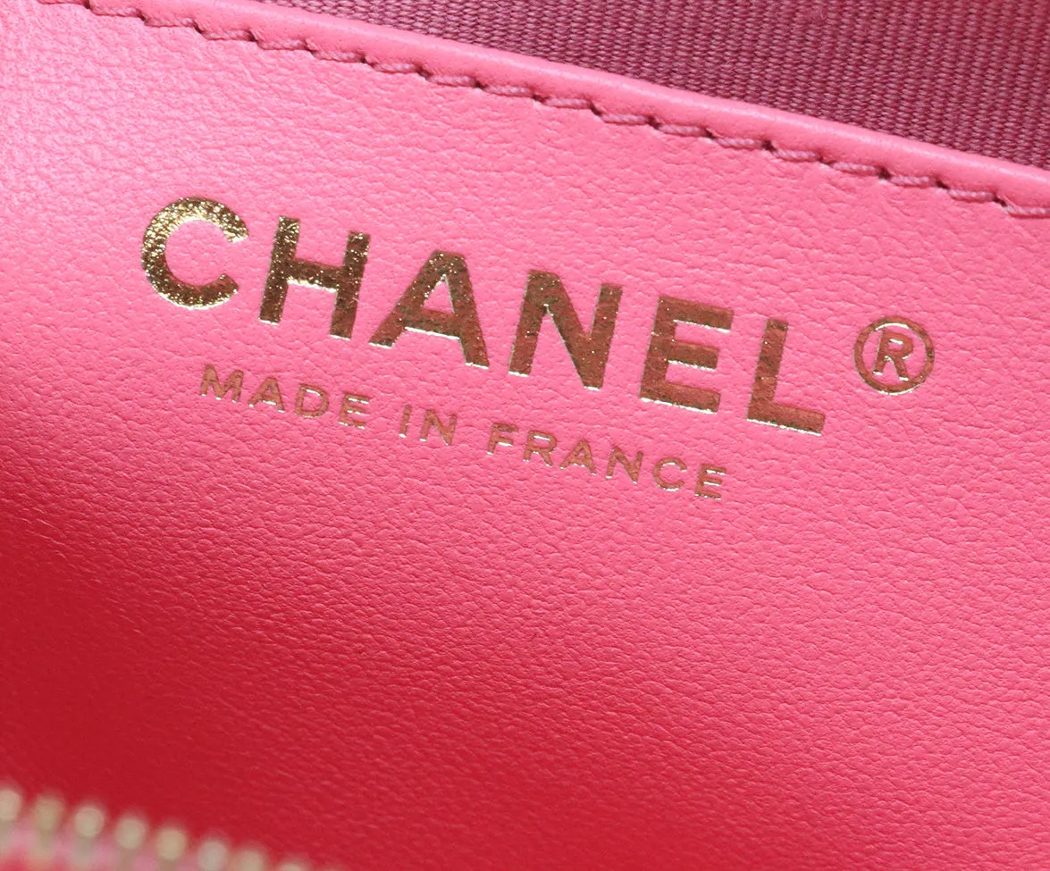 Chanel Pink Quilted Leather Heart Crossbody