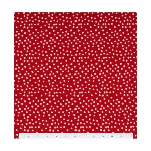 Cotton Fabric Irregular Dots on Lipstick