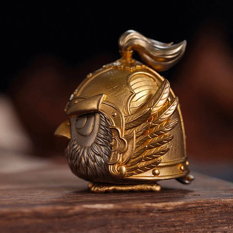 Creative Bird General Brass Handcrafted Decorative Ornament Desktop Mini Storage Box Home Decor