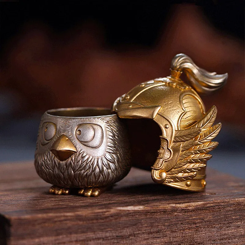 Creative Bird General Brass Handcrafted Decorative Ornament Desktop Mini Storage Box Home Decor