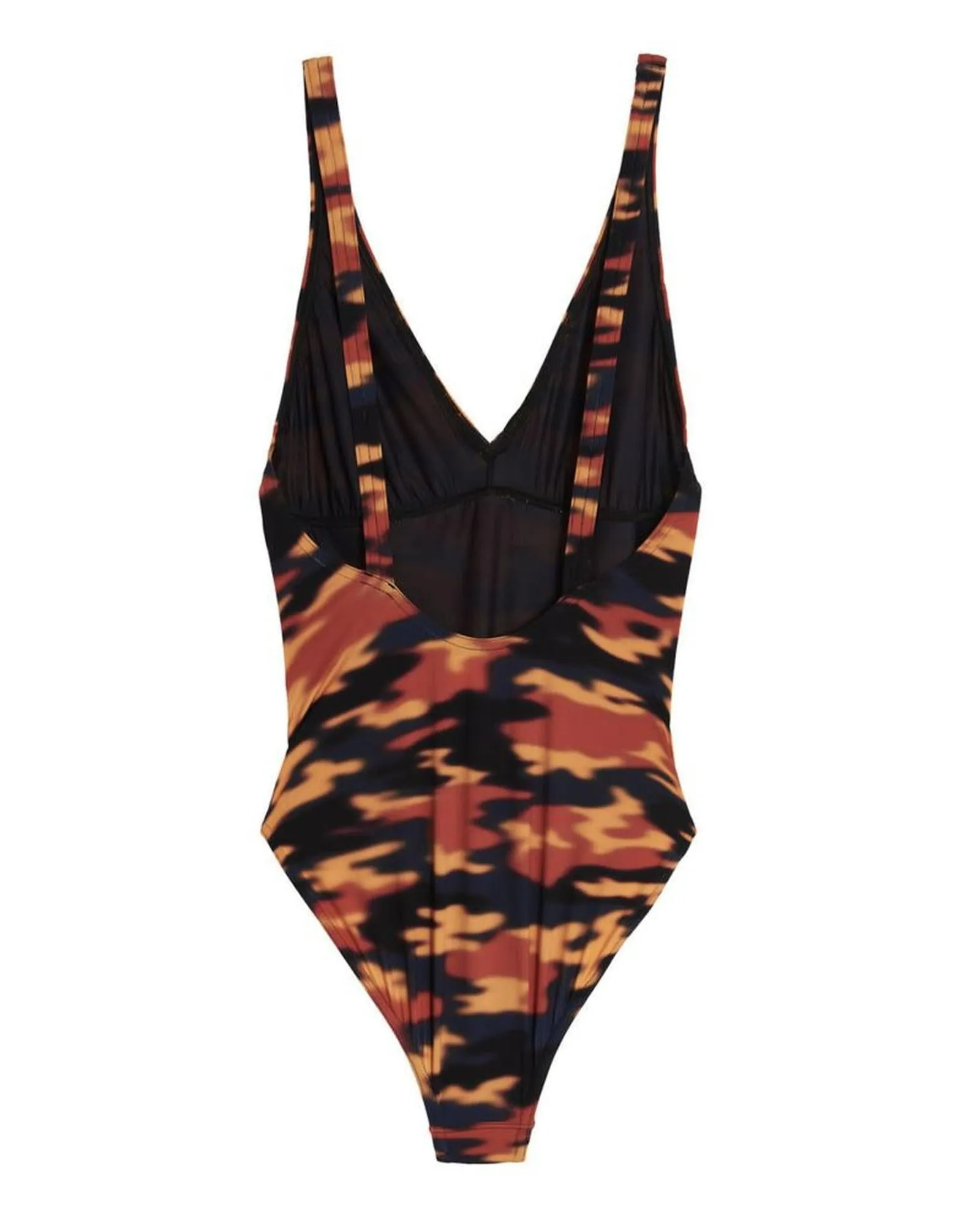 Dries Van Noten One-Piece Swimsuit - Orange Abstract Print