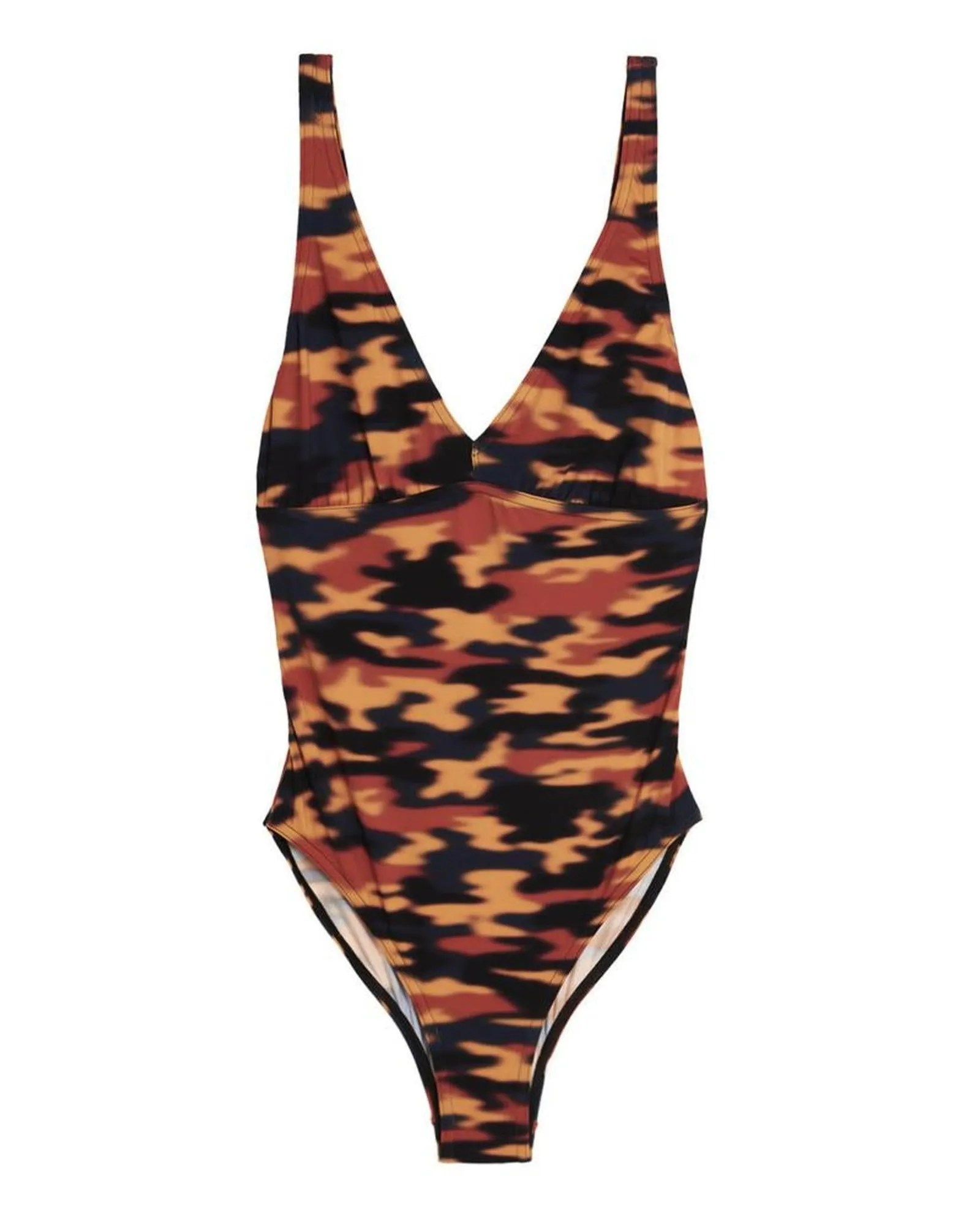 Dries Van Noten One-Piece Swimsuit - Orange Abstract Print