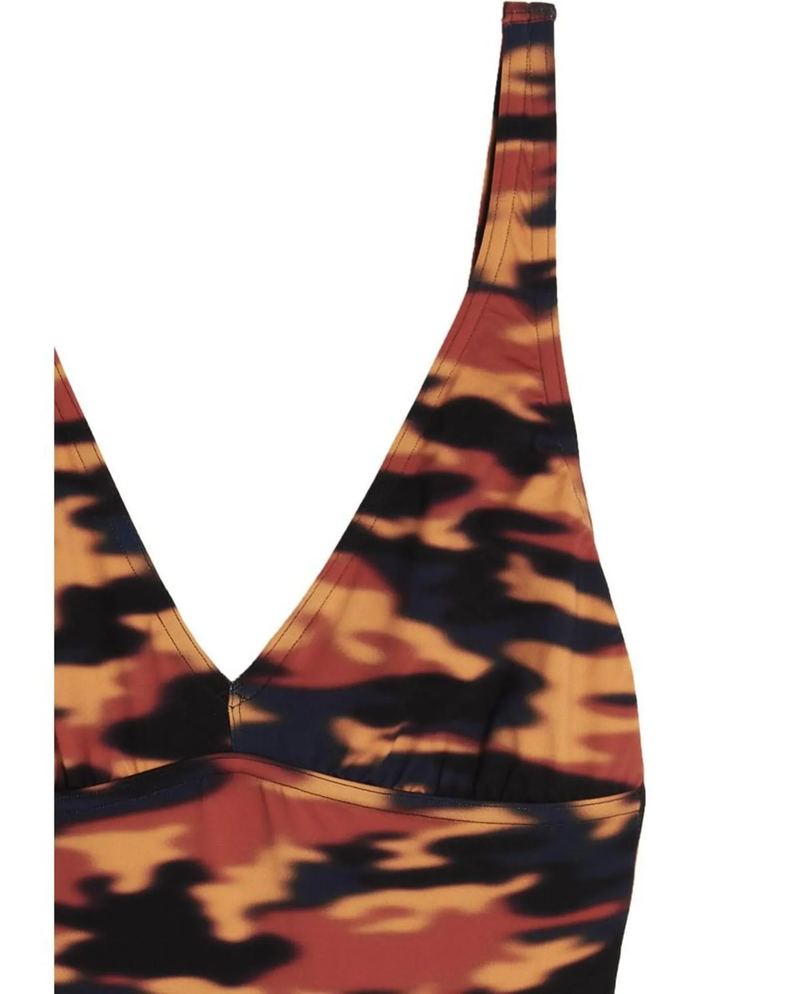 Dries Van Noten One-Piece Swimsuit - Orange Abstract Print