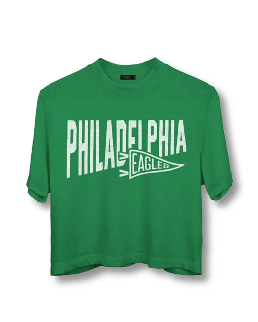 Eagles Dual Threat Cropped Tee