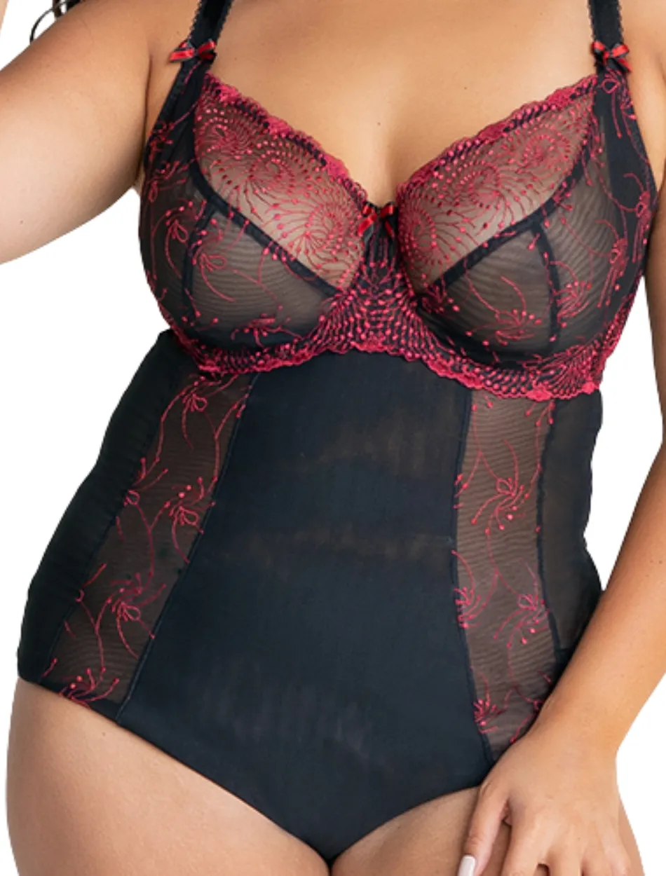 Fit Fully Yours Nicole See-Thru Underwire Lace Bra, Black Red | Black Red Fit Fully Yours Nicole Bra