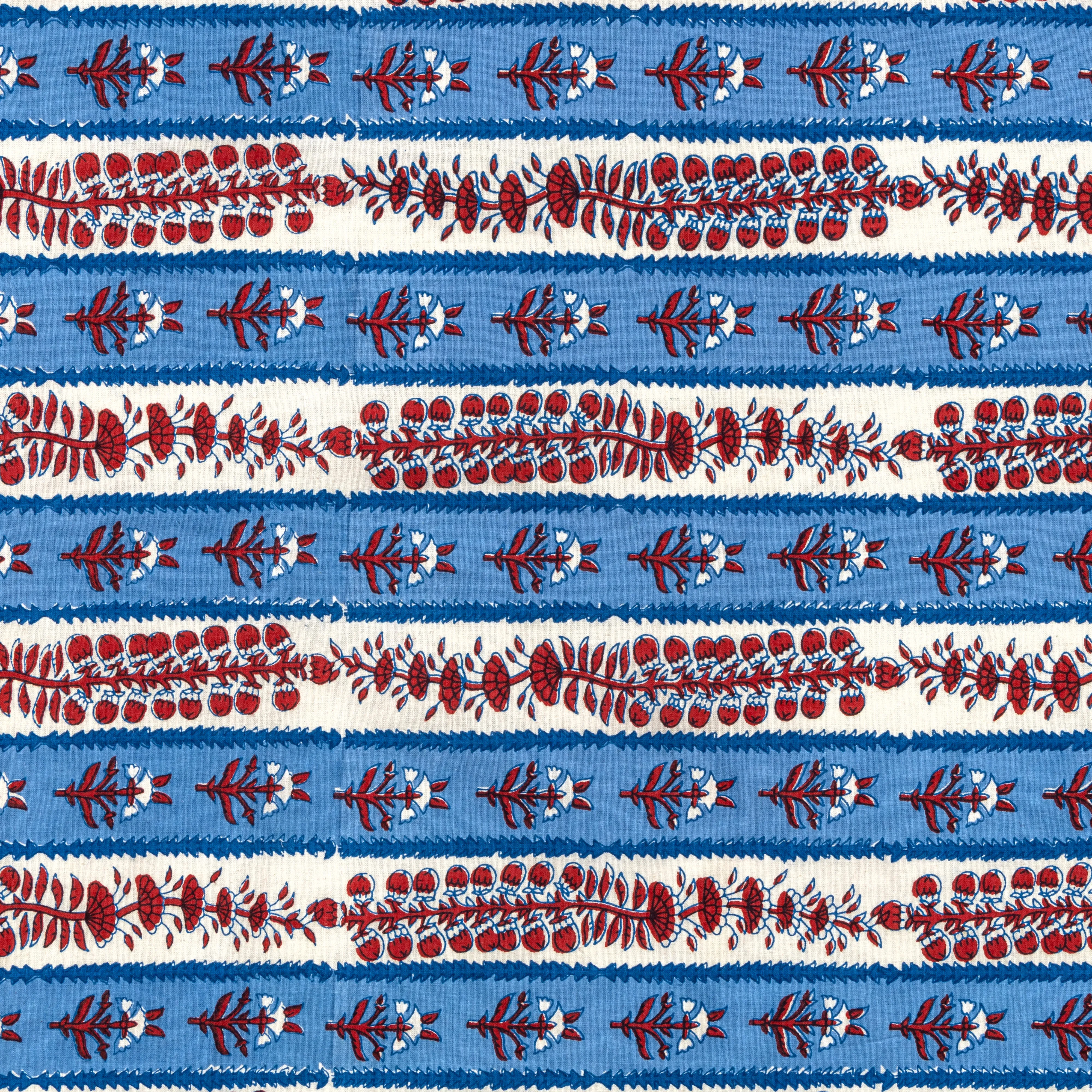 French Tablecloth Avignon Red & Blue