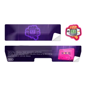 Game Boy Advance UV Printed Replacement Shell Sticker - RetroSix