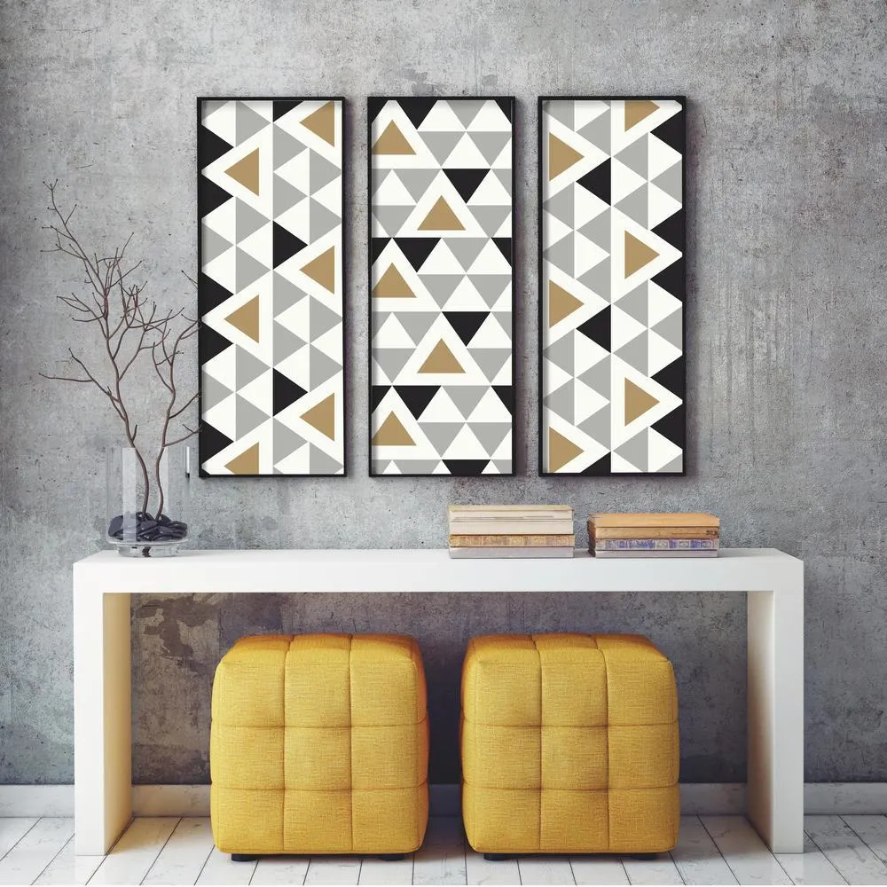 Geometric Triangle Peel and Stick Wallpaper