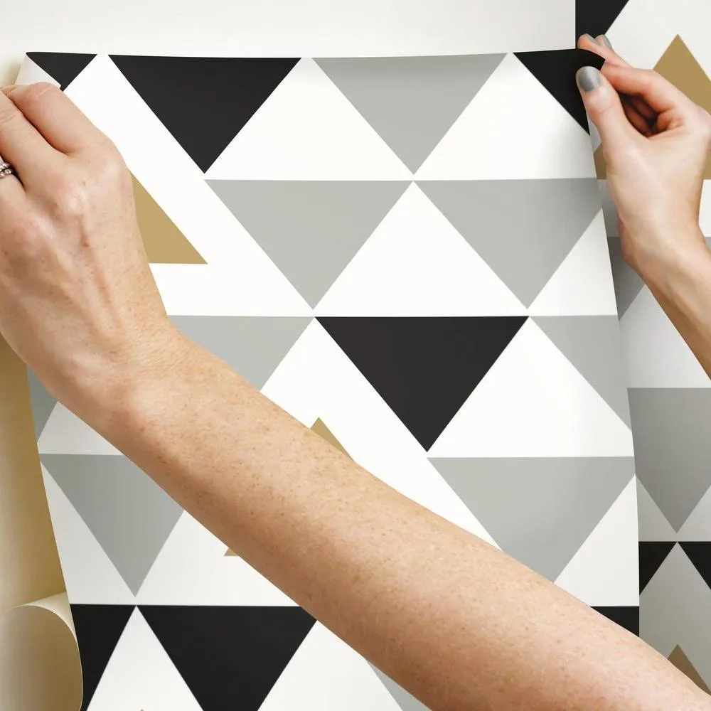 Geometric Triangle Peel and Stick Wallpaper