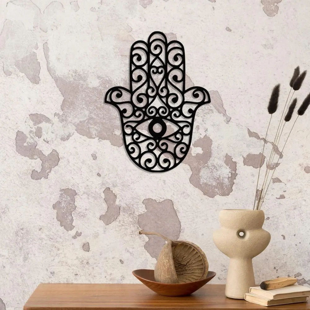 Hamsa Hand Metal Decor