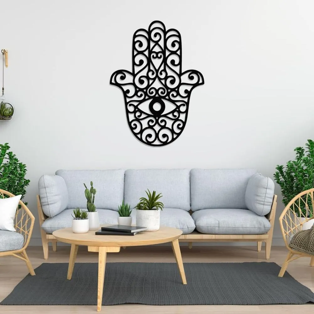 Hamsa Hand Metal Decor