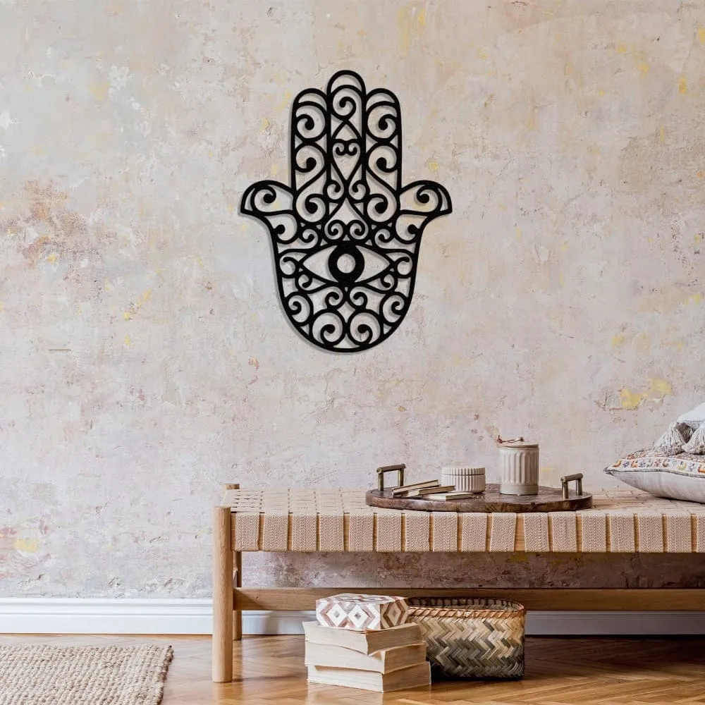 Hamsa Hand Metal Decor