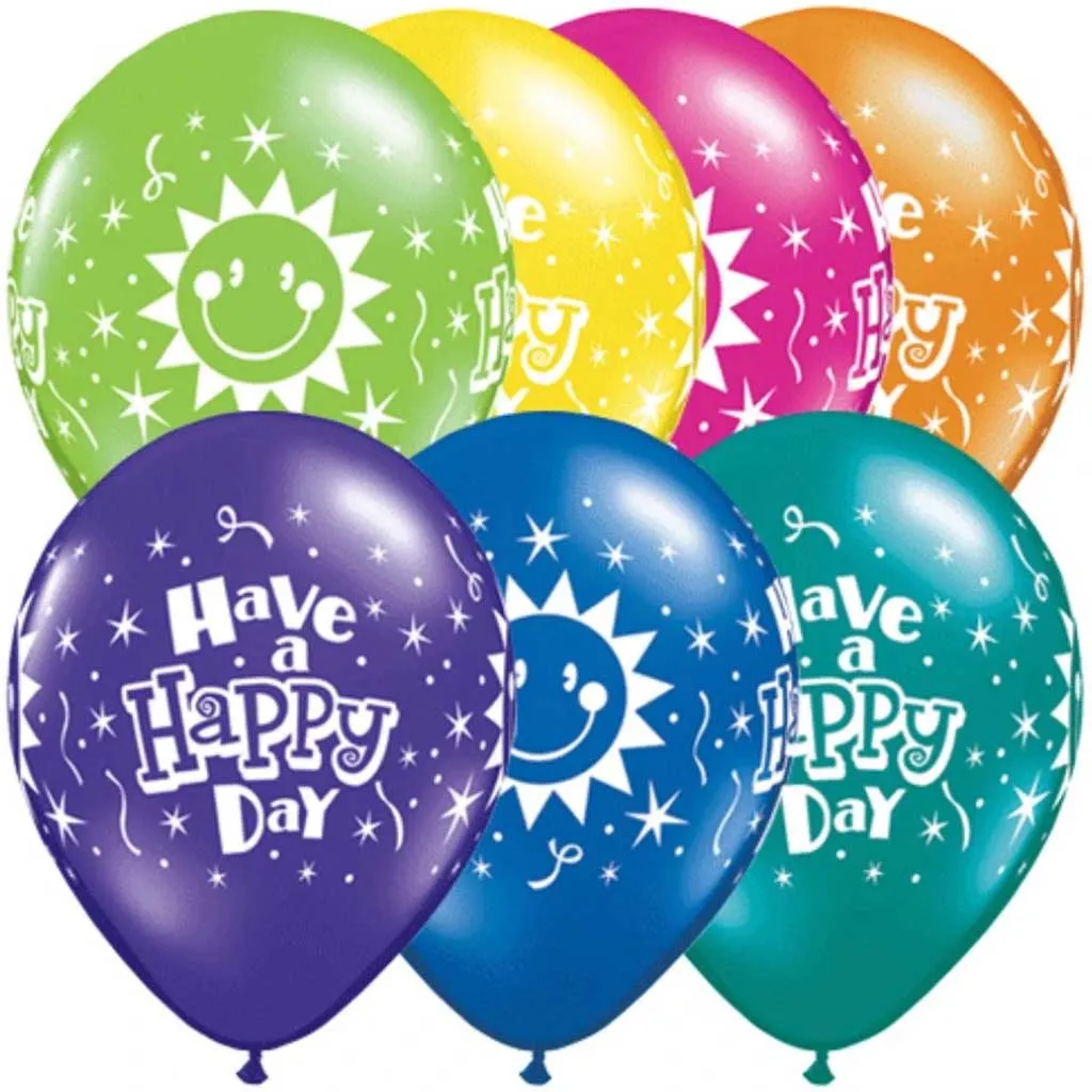 Have A Happy Day Latex Balloon 11in