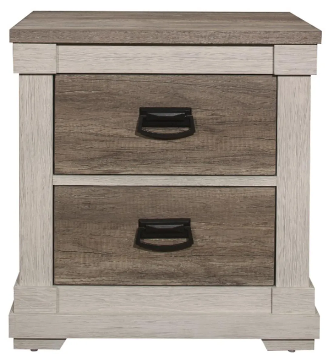 Homelegance Arcadia Nightstand in White & Weathered Gray 1677-4