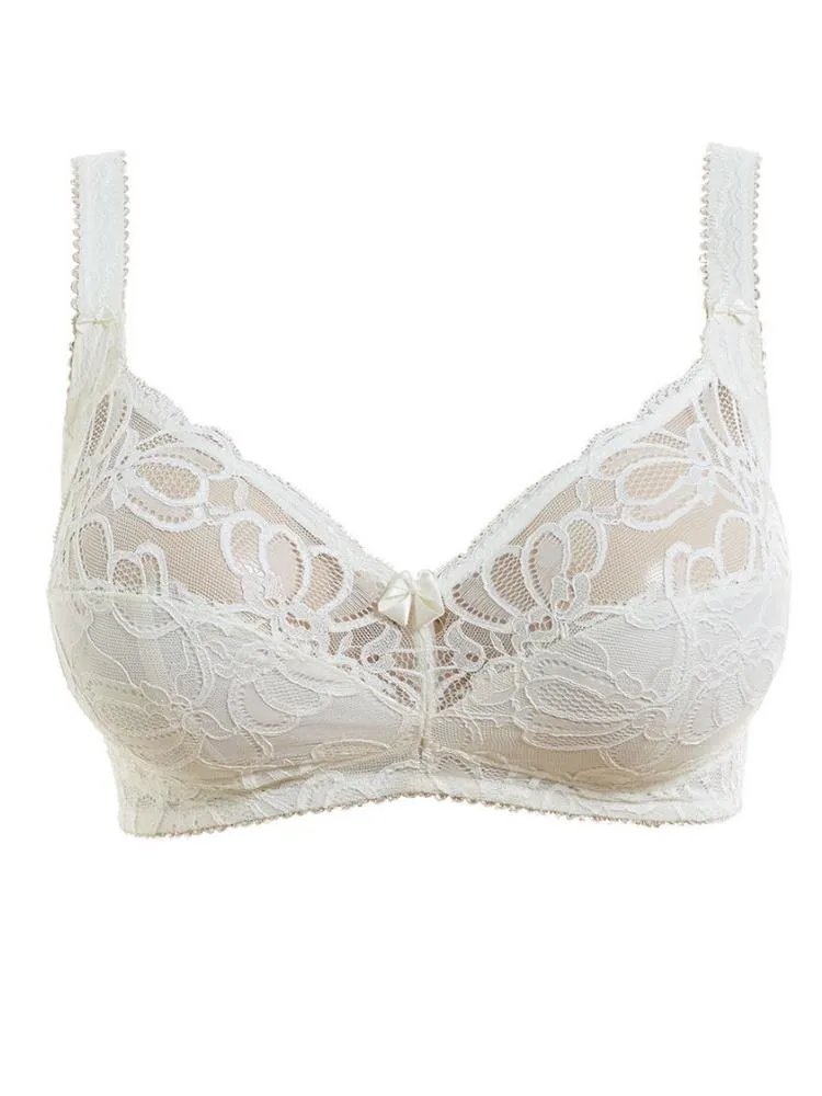 Jacqueline Lace Soft Cup Bra - Ivory