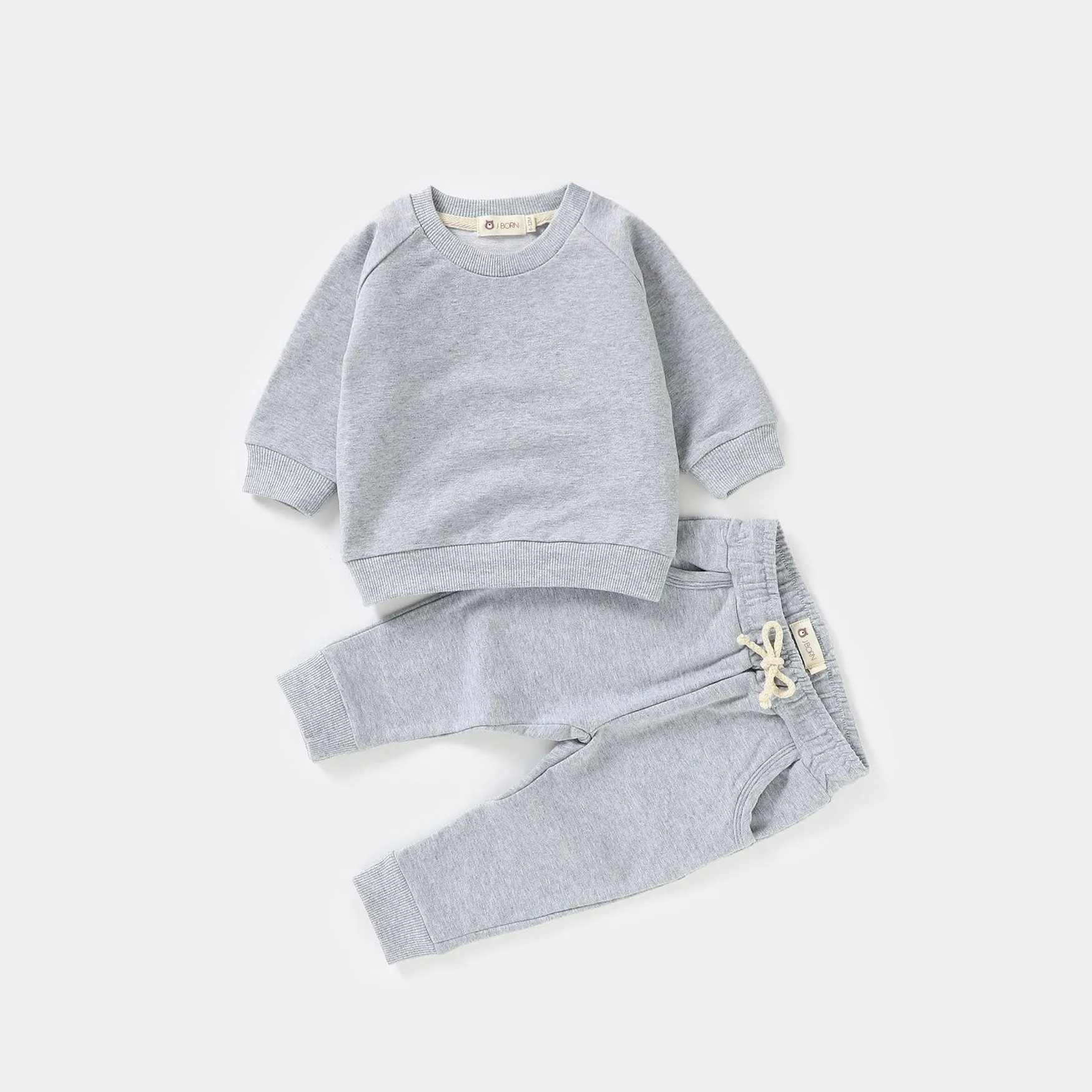 JBØRN Organic Cotton Baby Sweater & Joggers Set | Personalisable