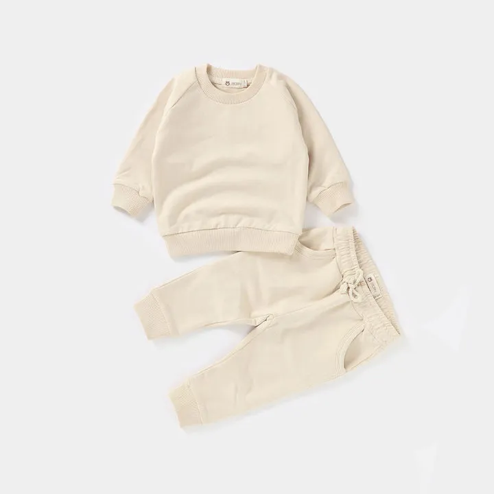 JBØRN Organic Cotton Baby Sweater & Joggers Set | Personalisable