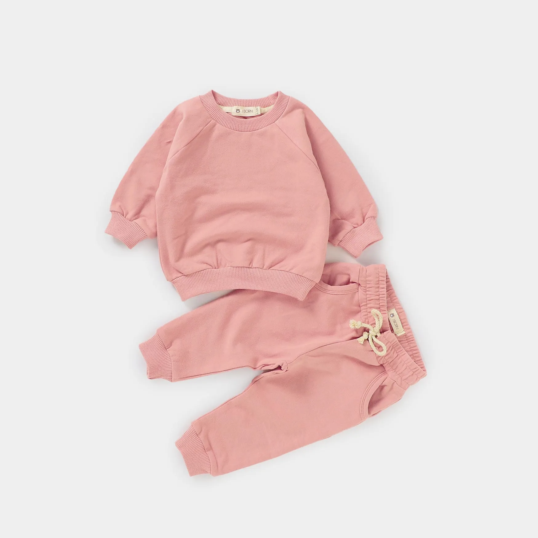 JBØRN Organic Cotton Baby Sweater & Joggers Set | Personalisable