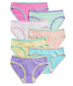 Katie J NYC Girls 7-Pack Underwear-Pastels