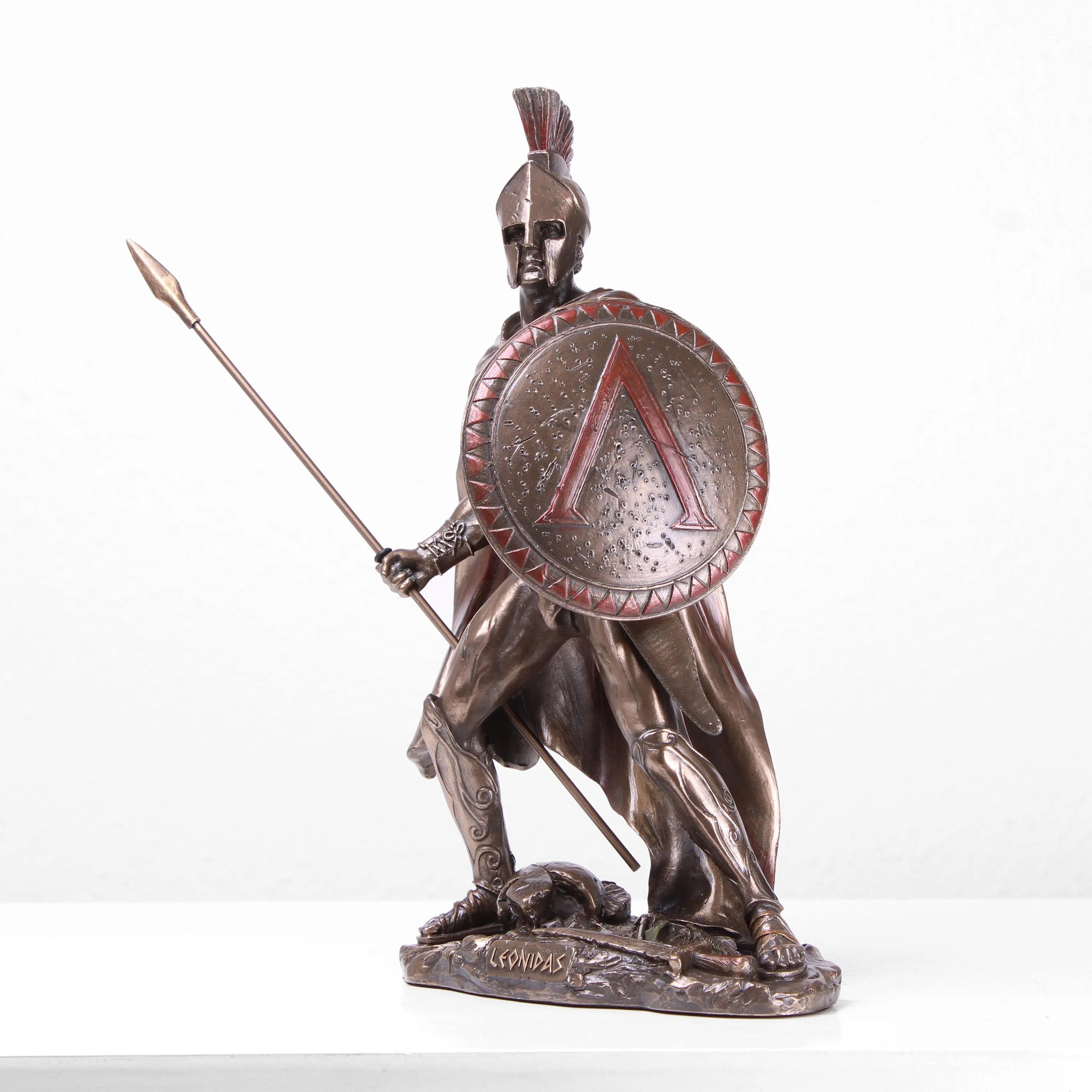 Leonidas Statue (Cold Cast Bronze Roman Warrior Sculpture)