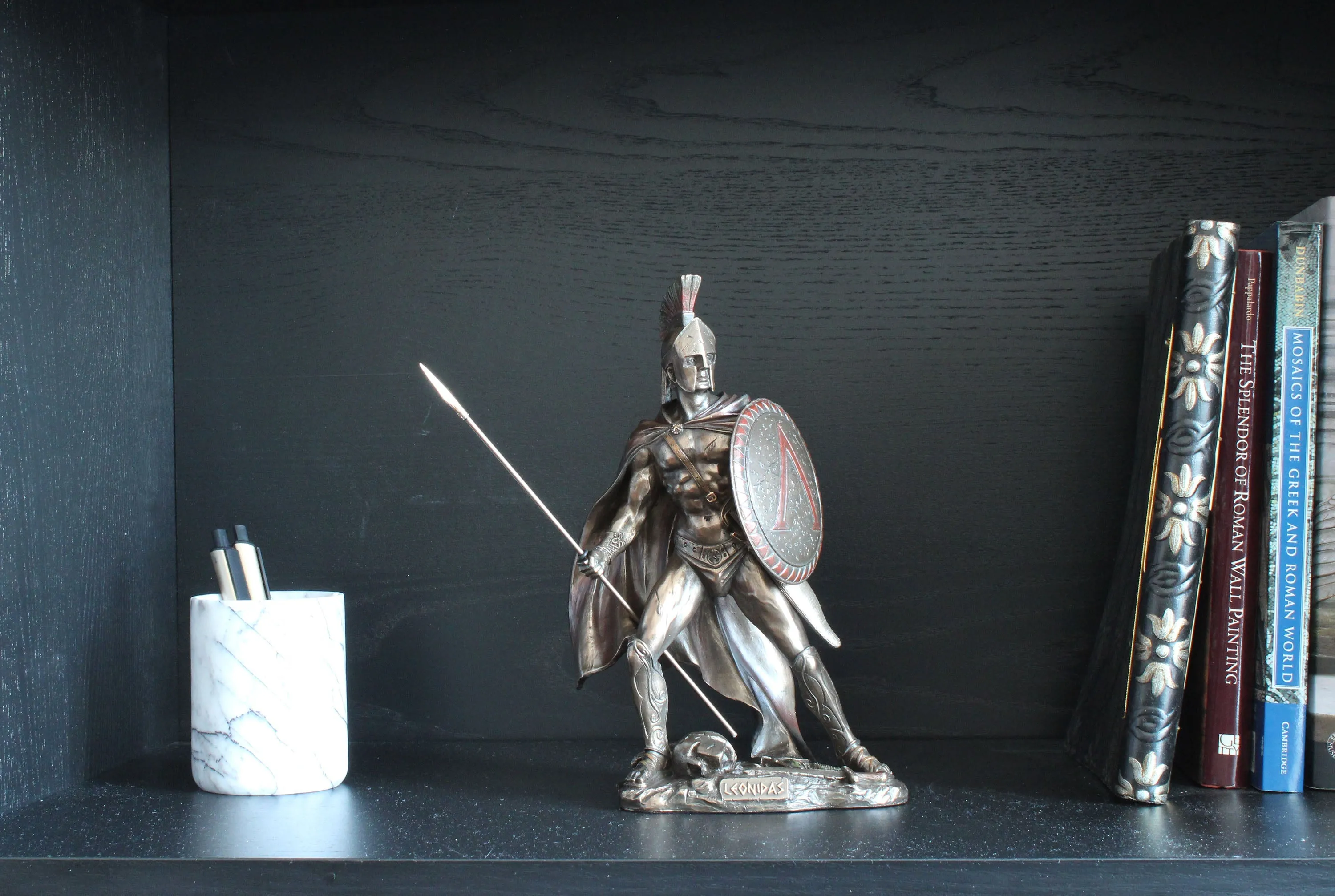 Leonidas Statue (Cold Cast Bronze Roman Warrior Sculpture)