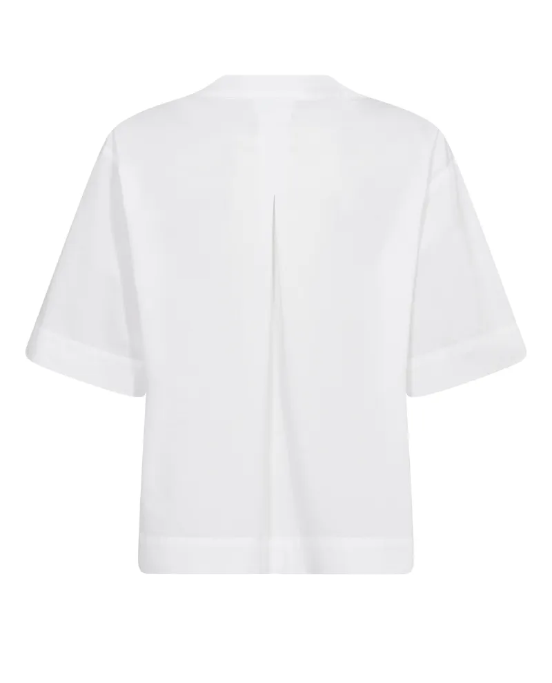 Levete Room Bradie White Cotton Bow Blouse