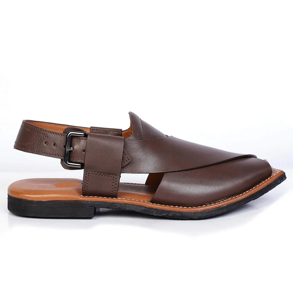 Maestro Mens Cowhide Leather Sandals Peshawari Chappal