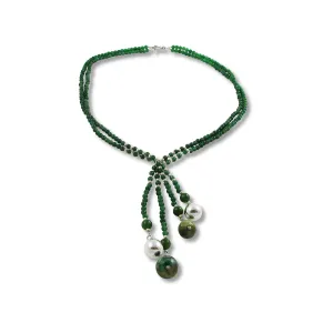 Malachite Lariat Necklace