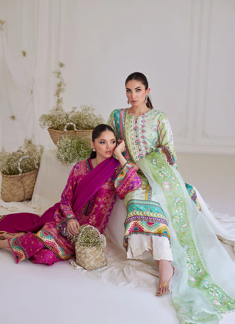 Marta Apple Green Shirt And Dupatta