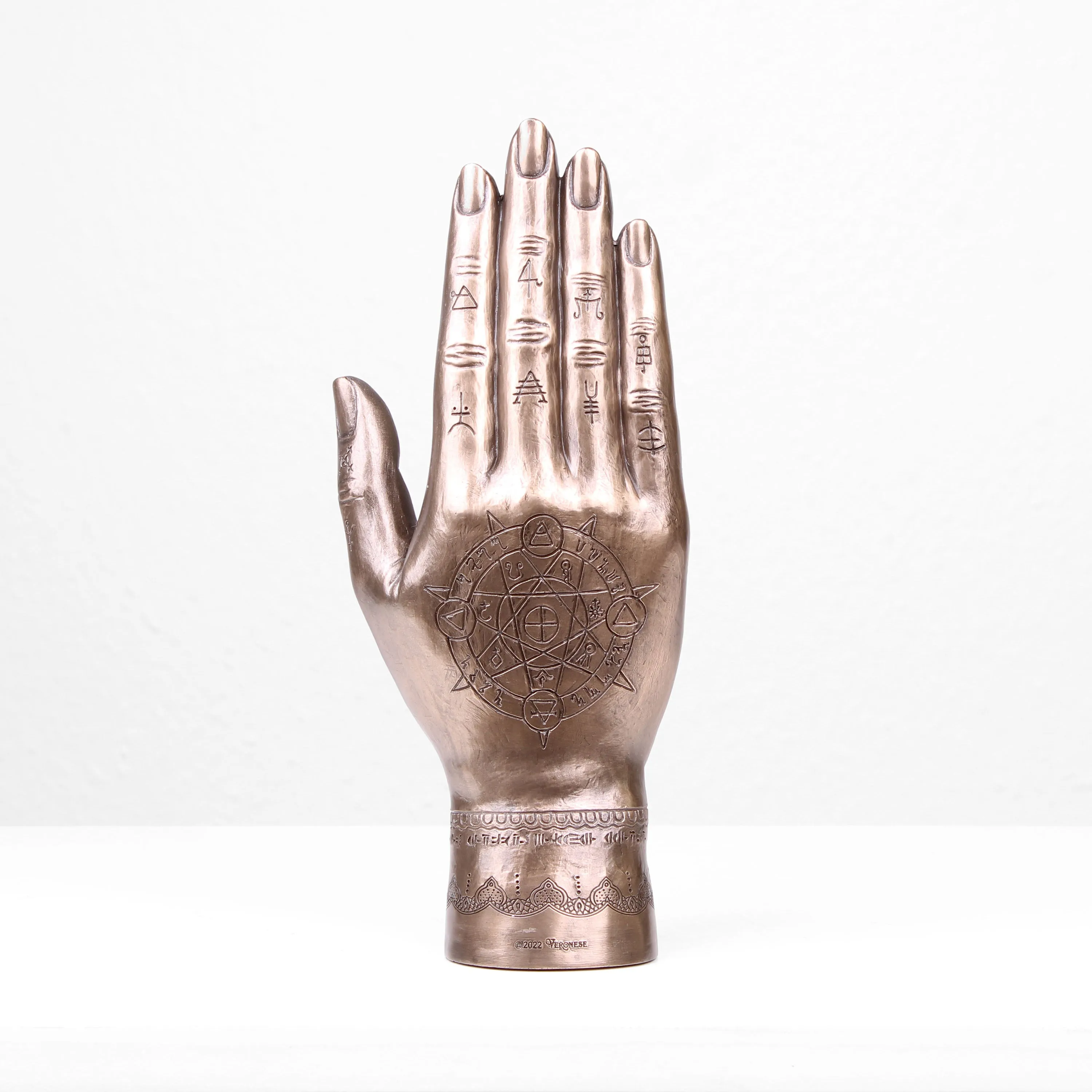 Mystic Fatima Hand Statue (Cold Cast Bronze Sculpture)