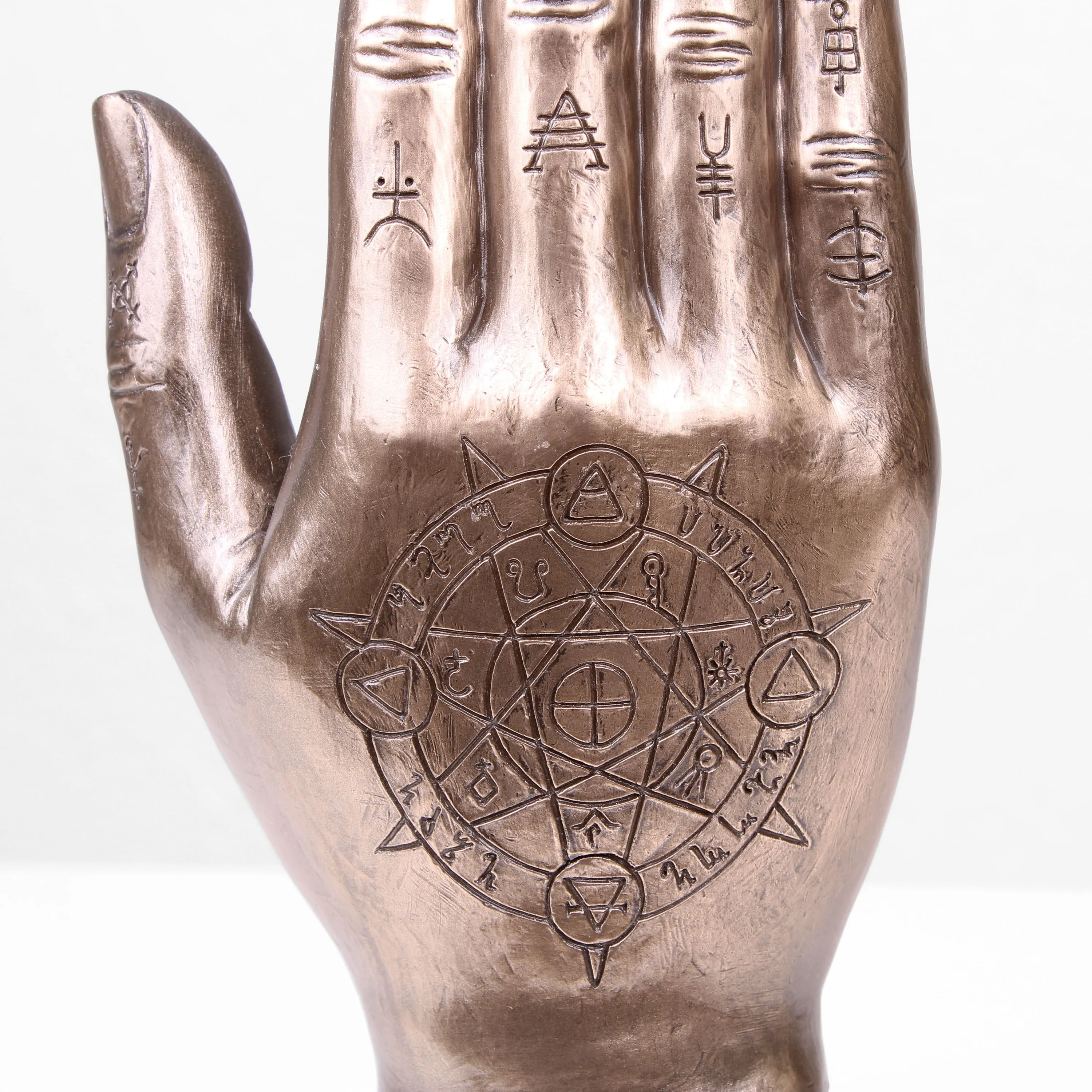 Mystic Fatima Hand Statue (Cold Cast Bronze Sculpture)