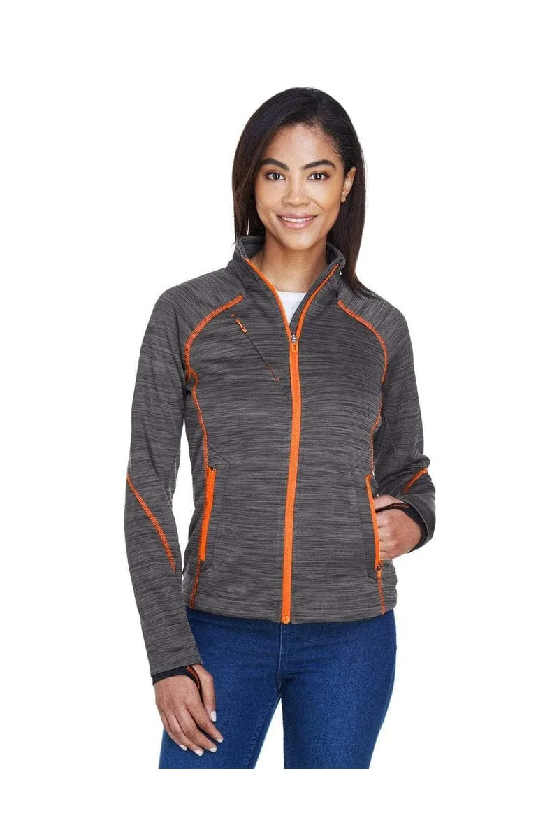 North End 78697: Ladies' Flux Melange Bonded Fleece Jacket