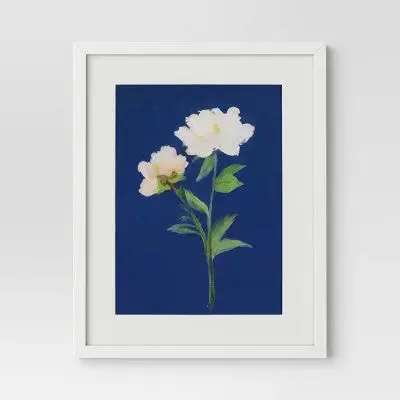 Open Box - (Set of 2) 16" x 20" 'Pink and Blue' Floral Framed Posters - Threshold