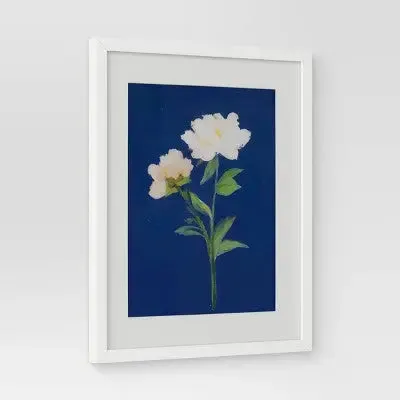 Open Box - (Set of 2) 16" x 20" 'Pink and Blue' Floral Framed Posters - Threshold