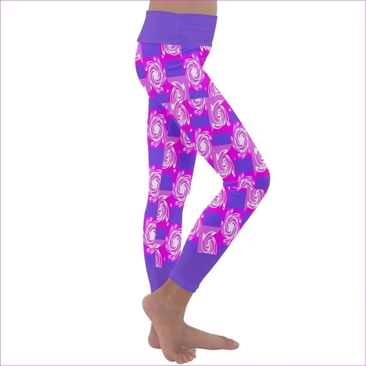 Pink Whirlwind Kids Lightweight Velour Leggings